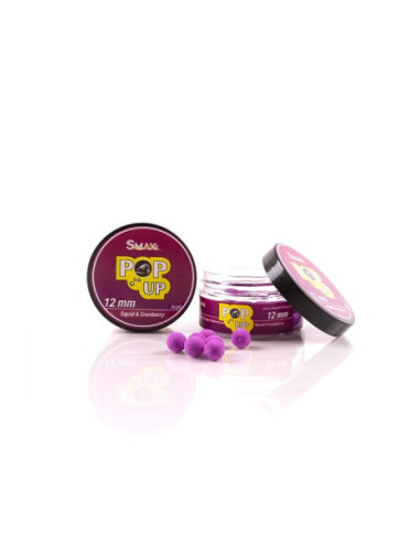 Pop-up Fluo Smax 12mm Squid Cranberry