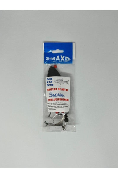 Montură SMAX novac ape curgătoare 2 cârlige Nr.1/0 105g 2