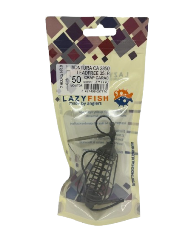 MONTURA CA2850 MOMITOR 50G / CRAP CARAS / 2HOOKS NR.8 / LEADFREE 35LB