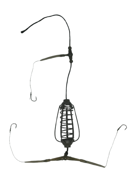 MONTURA CA3850 MOMITOR 50G / CRAP CARAS / 3HOOKS NR.8 / LEADFREE 35LB