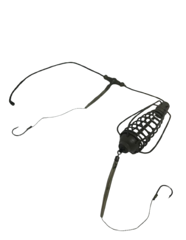 Montură pescuit crap/caras momitor 40g cu 2 cârlige Nr.6 – Lazy Fish CA2640