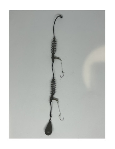 Montură pescuit crap/caras 2×arc 40g cu 2 cârlige Nr.8 – Lazy Fish KL2840 Super
