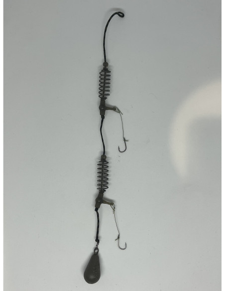 Montură pescuit crap/caras 2×arc 40g cu 2 cârlige Nr.8 – Lazy Fish KL2840 Super