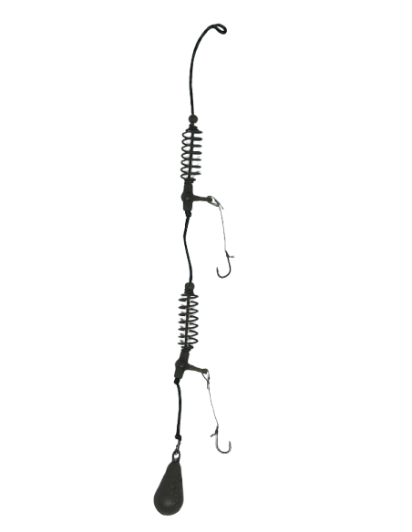 Montură pescuit crap/caras 2×arc 40g cu 2 cârlige Nr.8 – Lazy Fish KL2840 Super