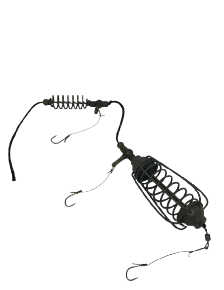 Montură pescuit crap/caras 50g cu 3 cârlige Nr.8 – Lazy Fish AL3850 Mega