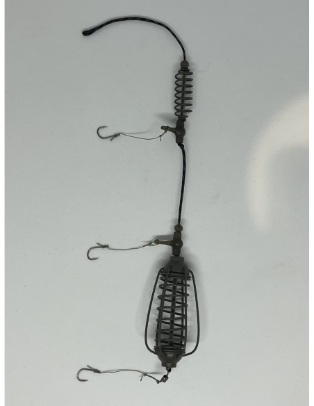 Montură pescuit crap/caras 50g cu 3 cârlige Nr.8 – Lazy Fish AL3850 Mega