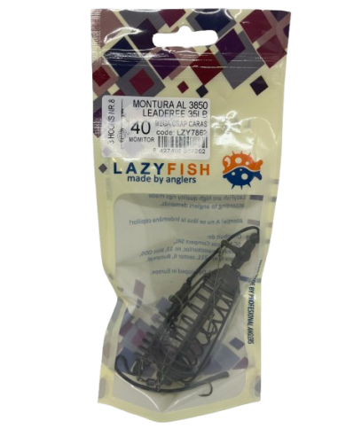 Montură pescuit crap/caras 50g cu 3 cârlige Nr.8 – Lazy Fish AL3850 Mega