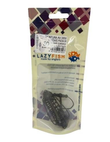 Montură pescuit crap/caras cu momitor 50g cu 2 cârlige Nr.8 – Lazy Fish AV2850