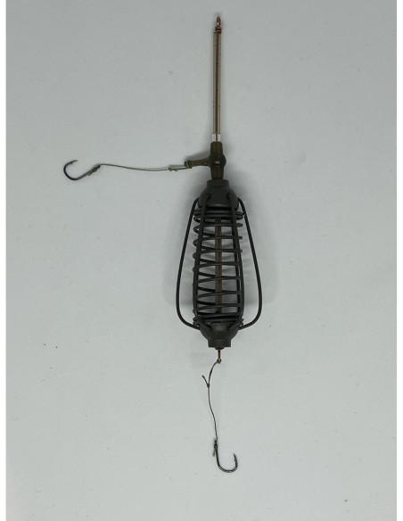 Montură pescuit crap/caras cu momitor și tijă 50g cu 2 cârlige Nr.6 – Lazy Fish BOA2650