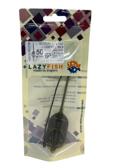Montură pescuit crap Method in-line long 50g – Lazy Fish TNFA1650