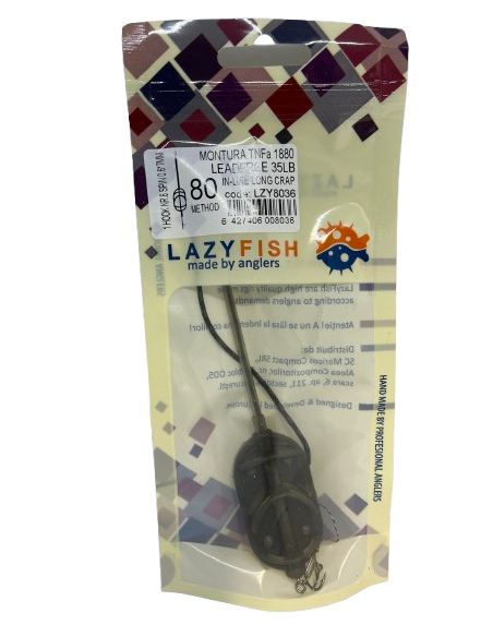 Montură pescuit crap Method in-line long 80g – Lazy Fish TNFA1880