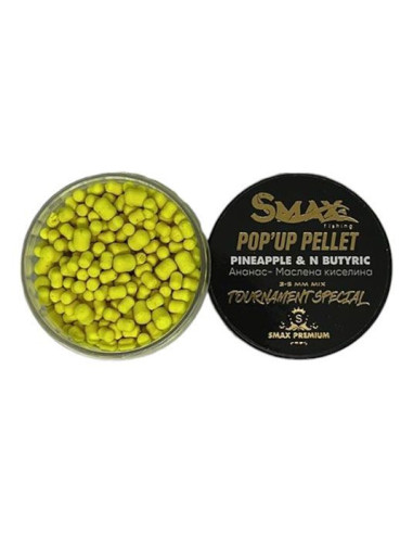 Boilies Smax Pop-up Pellet Premium Mix Pineapple & N-Butyric 3-5mm